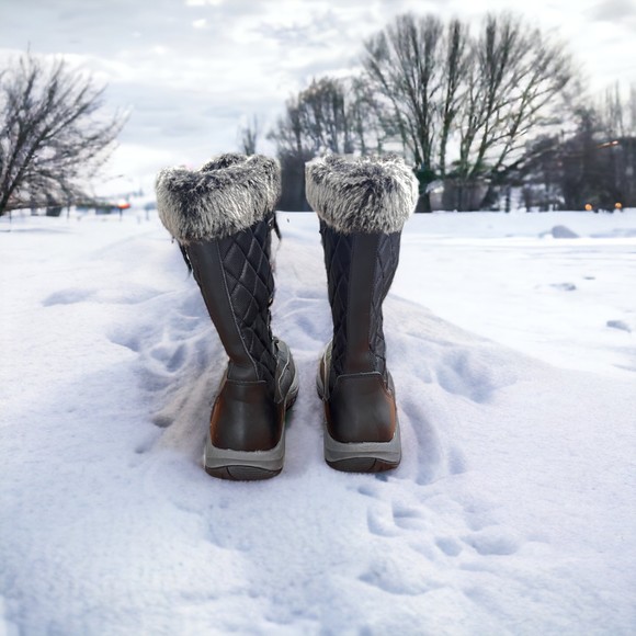 Pacific Mountain Whiteout Winter Boots Women's Size 9.5 Black NEW - Picture 7 of 8